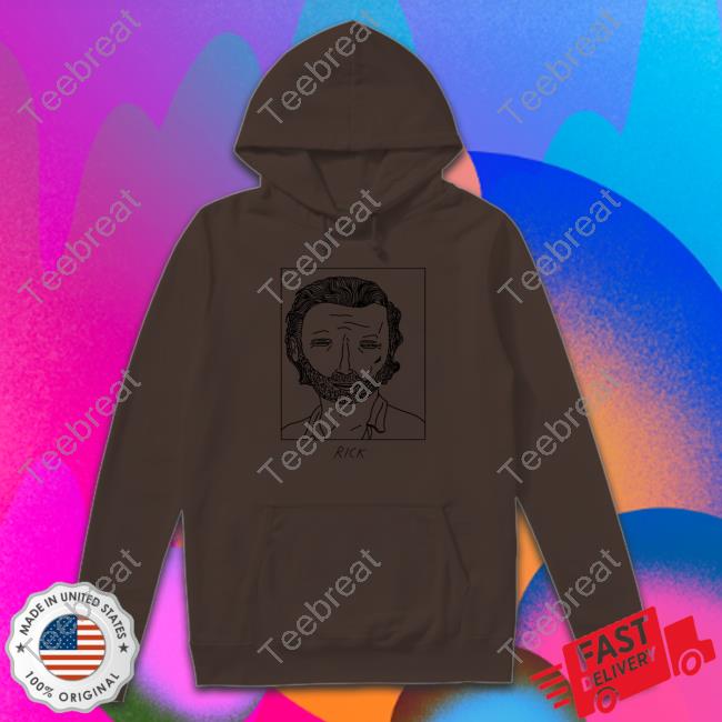 Official badly drawn rick grimes walking dead shirt, hoodie