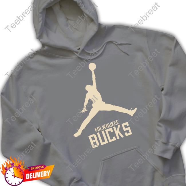 NBA Store Jordan Milwaukee Bucks Long Sleeve Tee - Teebreat