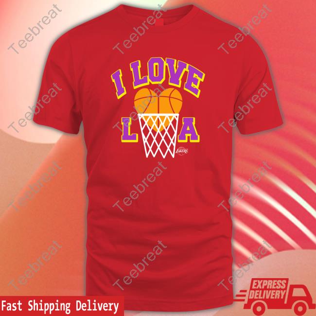 Official Nba Homage Los Angeles Lakers Hometown I Love La Shirt - Teebreat