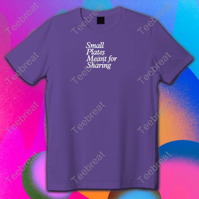 Eater Shop Small Plates Embroidered Tee Eater Shop Small Plates Embroidered Tee