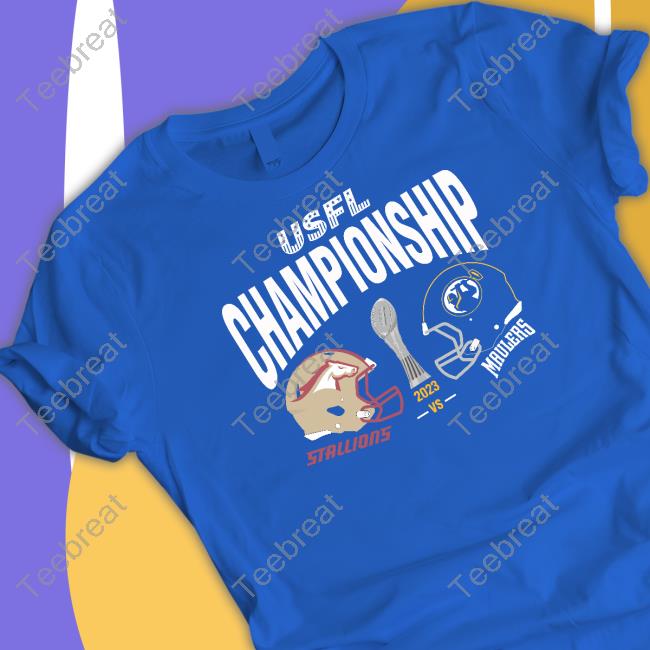 Official USFL Shop USFL Championship Birmingham Stallions Vs Pittsburgh Maulers Match Up Tee Shirt Official USFL Shop USFL Championship Birmingham Stallions Vs Pittsburgh Maulers Match Up Tee Shirt