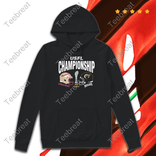 Official USFL Shop USFL Championship Birmingham Stallions Vs Pittsburgh Maulers Match Up Tee Shirt Official USFL Shop USFL Championship Birmingham Stallions Vs Pittsburgh Maulers Match Up Tee Shirt