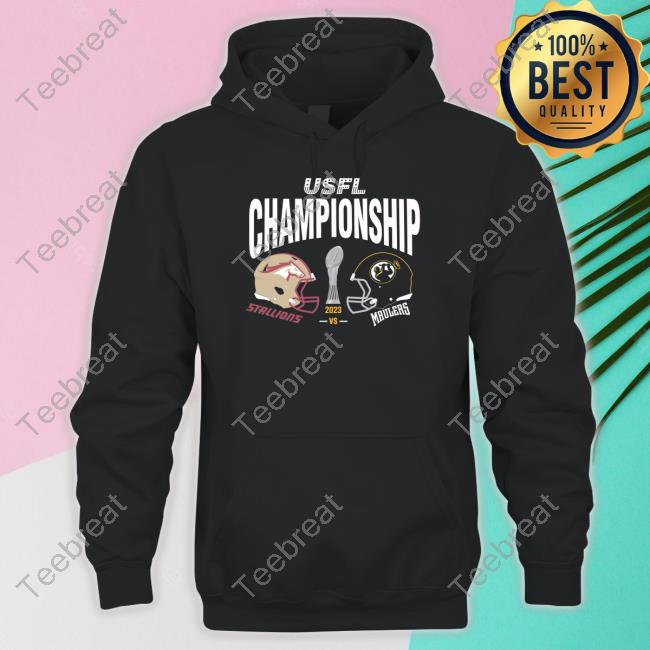 Official USFL Shop USFL Championship Birmingham Stallions Vs Pittsburgh Maulers Match Up Tee Shirt Official USFL Shop USFL Championship Birmingham Stallions Vs Pittsburgh Maulers Match Up Tee Shirt