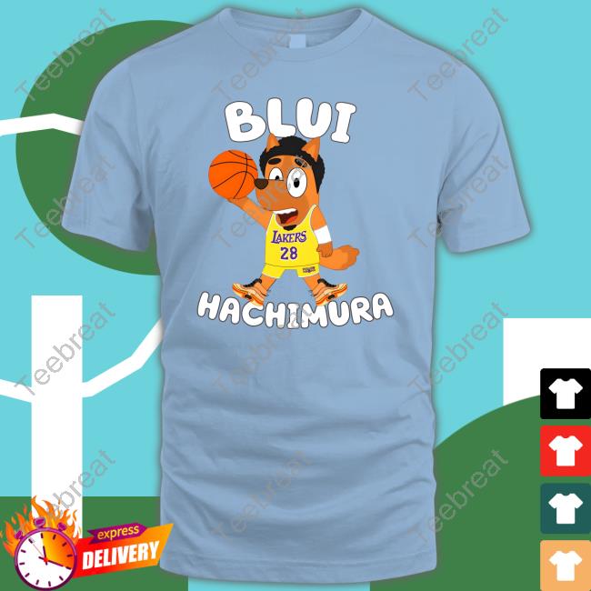 bluey lakers 28 blui hachimura T-Shirt