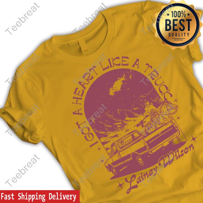 Official I Got A Heart Like A Truck Lainey Wilson Tee Official I Got A Heart Like A Truck Lainey Wilson Tee