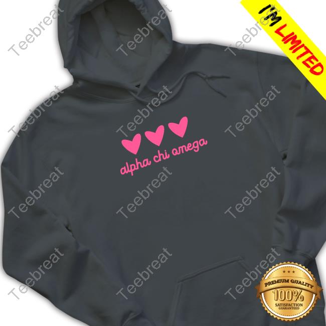 Alpha Chi Omega Pink Hearts Sweatshirt Alpha Chi Omega Pink Hearts Sweatshirt