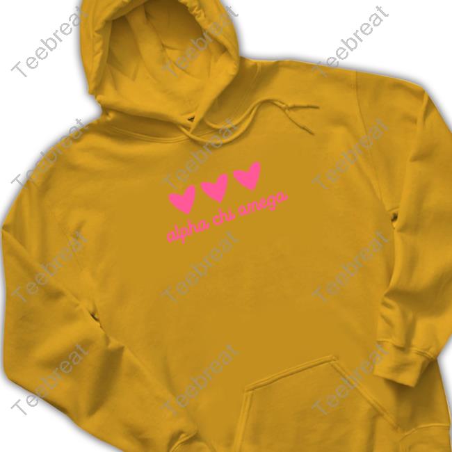 Alpha Chi Omega Pink Hearts Sweatshirt Alpha Chi Omega Pink Hearts Sweatshirt