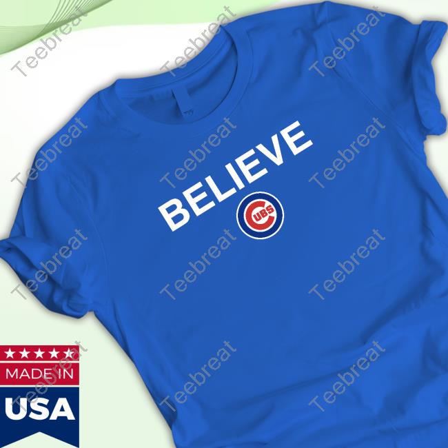 Official Obvious Shirts Believe Cubs Long Sleeve Tee - Teebreat