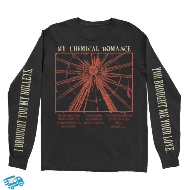 My Chemical Romance Bullets Track Shirt My Chemical Romance Bullets Track Shirt