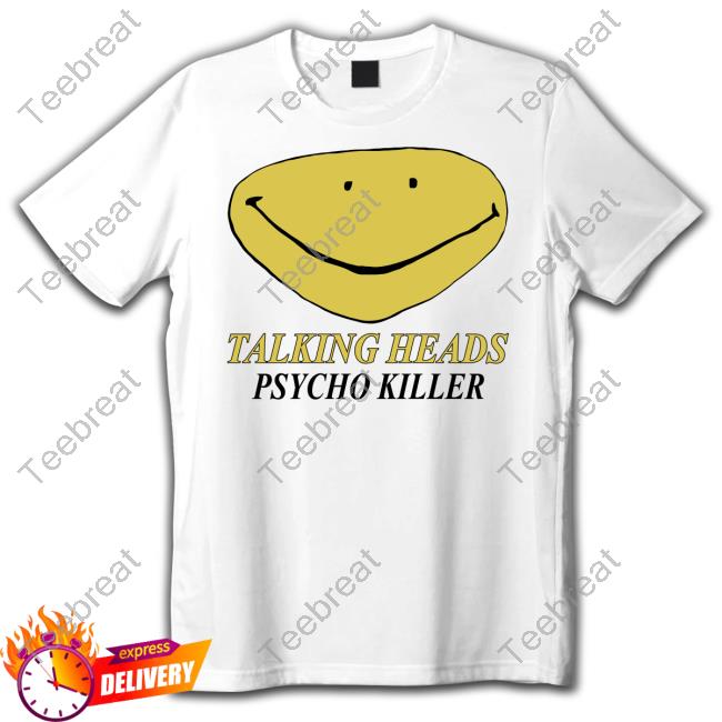 Official Talking Heads Psycho Killer Tee - Teebreat