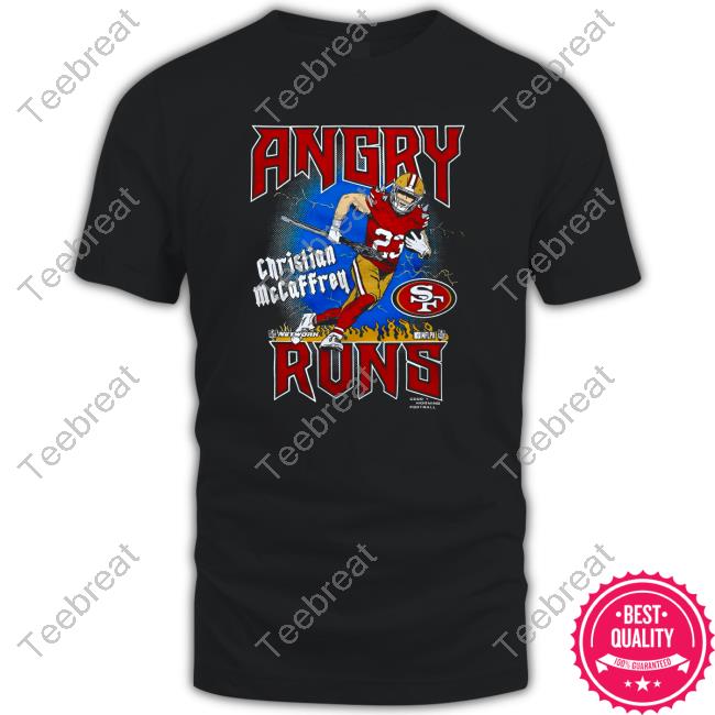 Official Angry Runs 49ers Christian McCaffrey Shirt, hoodie