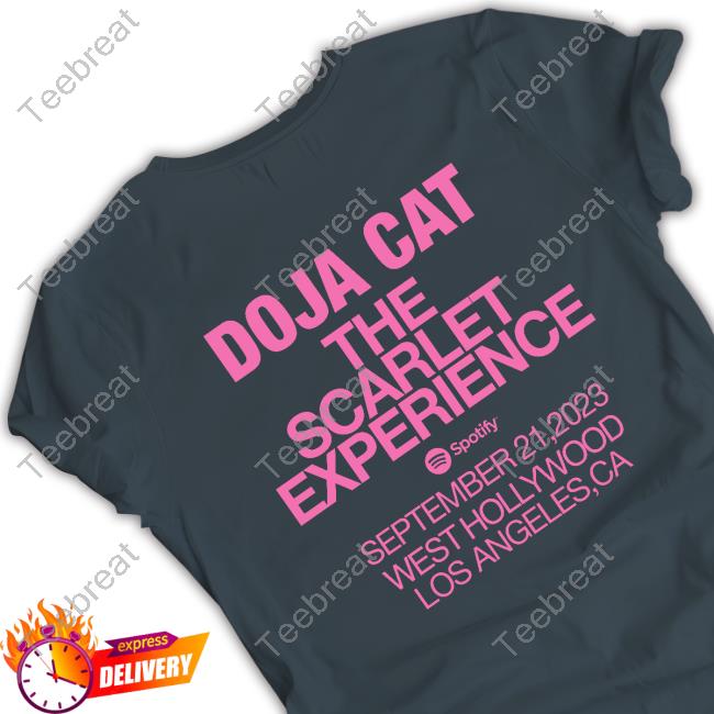 Doja Cat Merch The Scarlet Experience Scarlet Launch Pop Up T Shirt Doja Cat Merch The Scarlet Experience Scarlet Launch Pop Up T Shirt