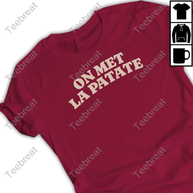 Averagerob Merch On Met La Patate Navy Tee Teebreat