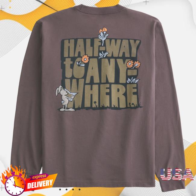 Official Hollister Co Merch Store Hollister Relaxed Long Sleeve Tee Halfway  To Anywhere Logo Graphic Hollisterco Apparel Clothing Shop - Teebreat