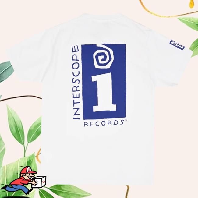 Official Interscope Records Interscope Logo Shirt New - White