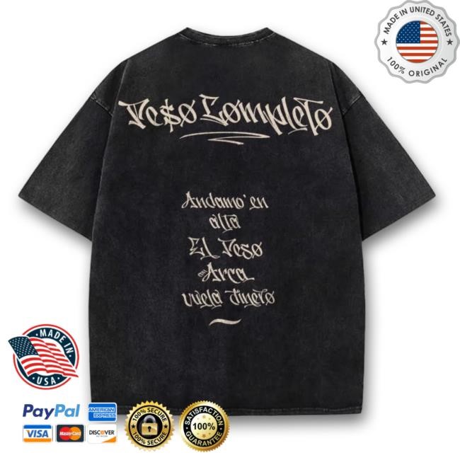 Official Peso Pluma Merch Store Peso Completo Shirt Official Peso Pluma Merch Store Peso Completo Shirt