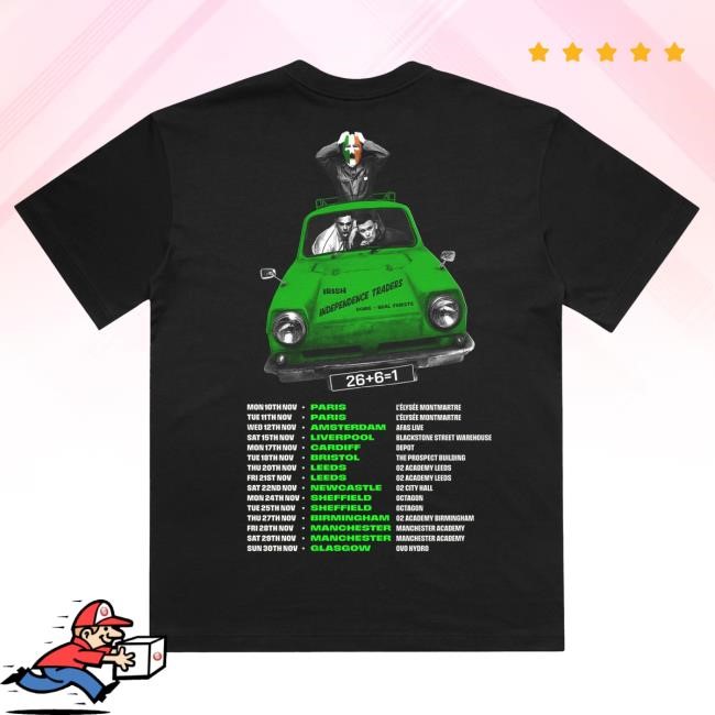 ‘Irish Independence Traders’ Tour T Shirt Kneecap Official Store