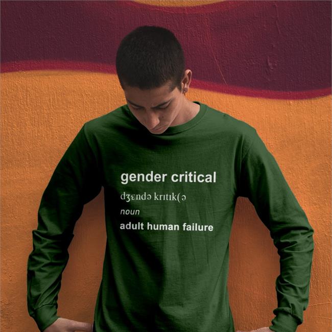 Gender Critical Noun Adult Human Failure Hooded Sweatshirt