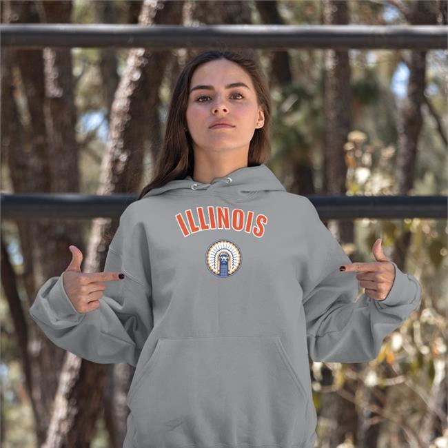 Chief Illiniwek Illinois T Shirt