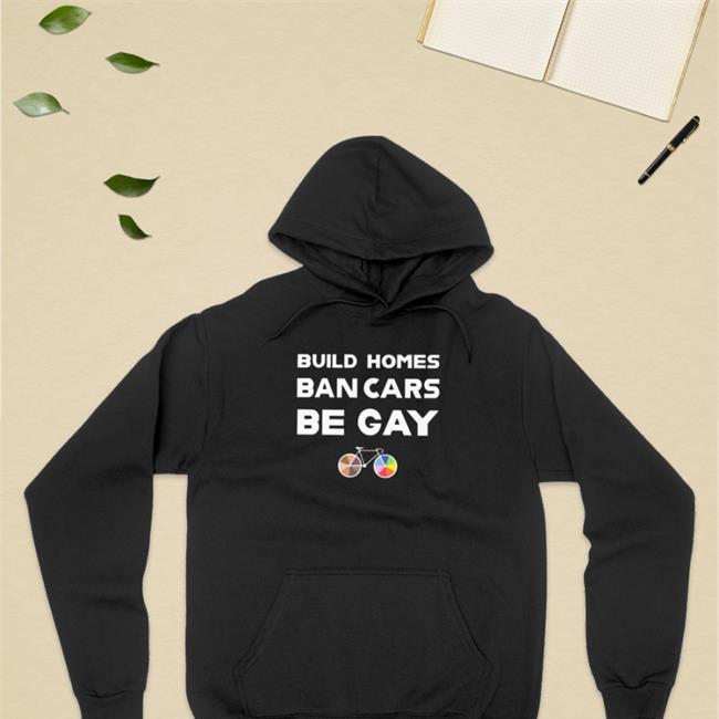 Build Homes Ban Cars Be Gay Bicycle Pride Hat Bubba