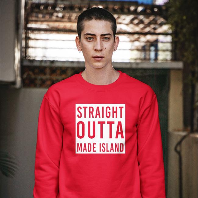 Respectful Memes Straight Outta Made Island Hooded Sweatshirt