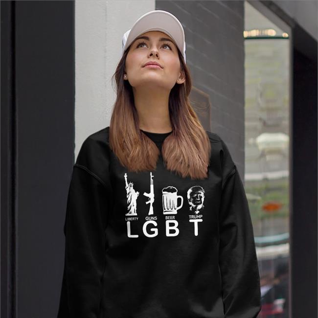Lgbt Liberty Guns Beer Donald Trump Tee