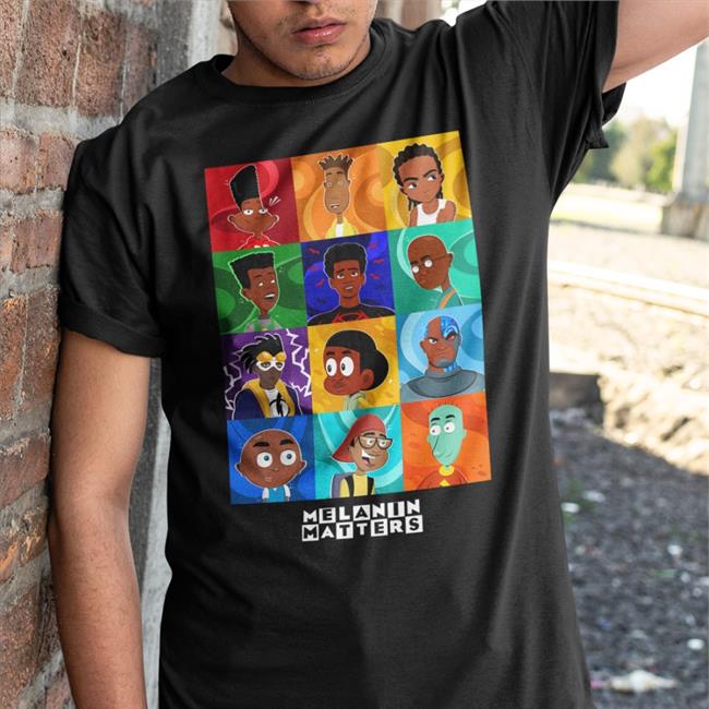 Thaddeus C Black Boys In Cartoons Melanin Matters Shirt