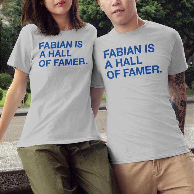 Obvious Shirts Fabian Is A Hall Of Famer T-Shirt Jim Deshaies Boog