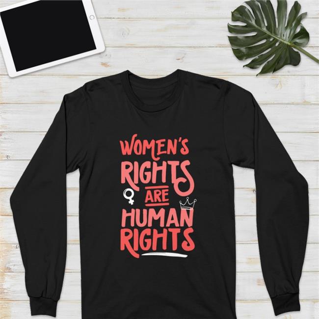 Feminist Women's Rights Are Human Rights Tee Aunt Crabby Calls Bullshit