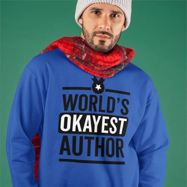 Sunyi World's Okayest Author Hooded Sweatshirt Blind_Nycteris