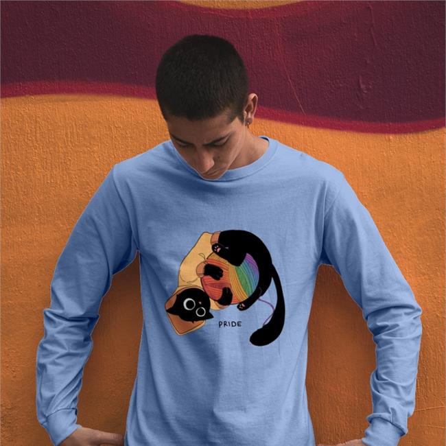 Purr-ide Long Sleeve T Shirt WolfyTheWitch Merch Pride