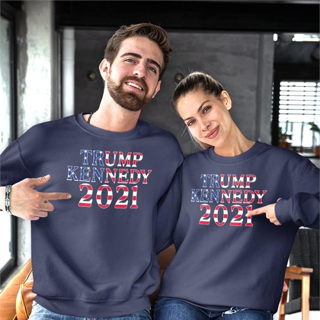 Trump Kennedy American Flag Tee Shirt