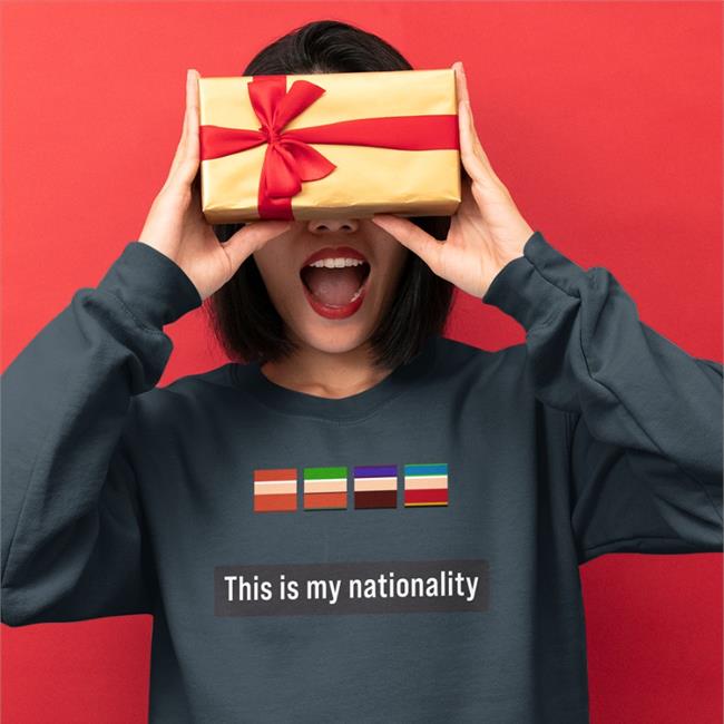 This Is My Nationality Shirt Grey