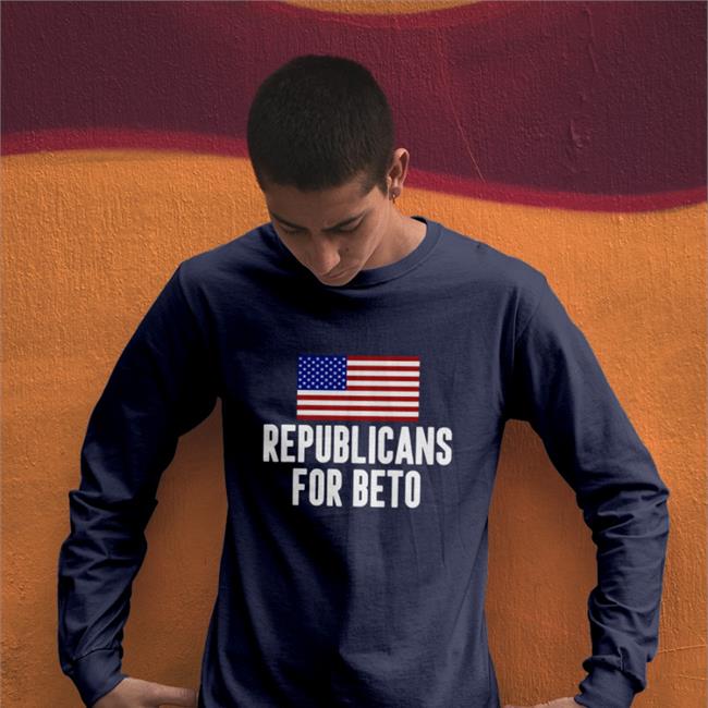 Texas Republicans For Beto American Flag Sweatshirt Beto For Governor Marko Silberhand