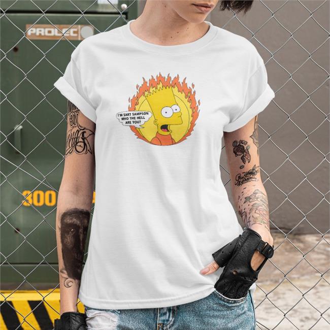 The Simpsons I'm Sart Sampson Who The Hell Are You Long Sleeve Poorly Translated Shirts Bart Simpson