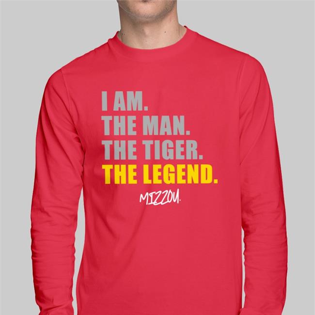 I Am The Man The Tiger The Legend Mizzou Tee