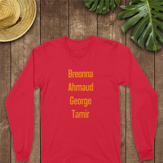 Breonna Ahmaud George Tamir V Neck T Shirt Stevie Joe Payne