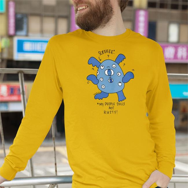 Trueform Inflatable Angel Screeee My People Skills Are Rusty T Shirt