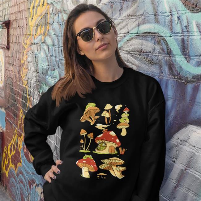Boomerna Mushroom Tee Shirt Black Boomerna Merch Boomerna Merch Boomerna Mushroom Tee Shirt Black