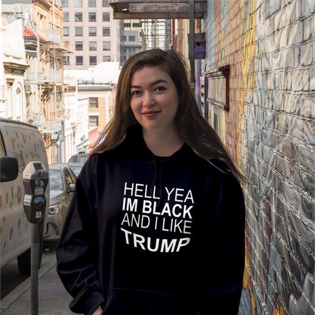 Zeekarkham Hell Yeah I’M Black And I Like Trump Hoodie