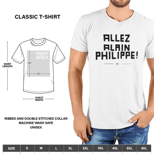 Allez Alain Philippe Shirt Federation Francaise De La Lose FFL Fflose
