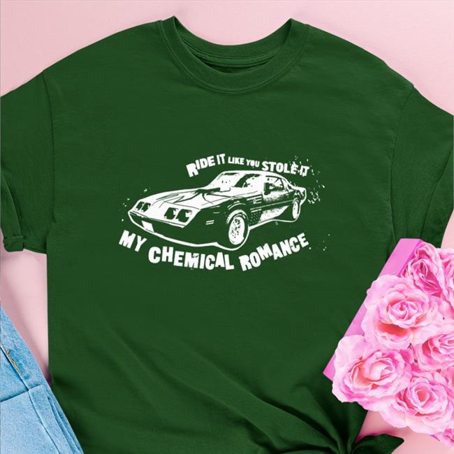 Ride It Like You Stole It My Chemical Romance Tee DD Trans Amblack