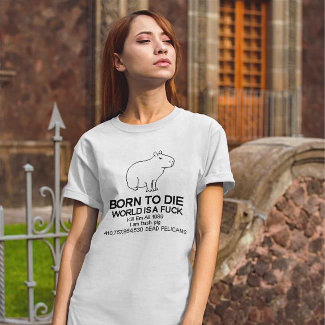 Tofu Pixel Born To Die Capybara Hoodie