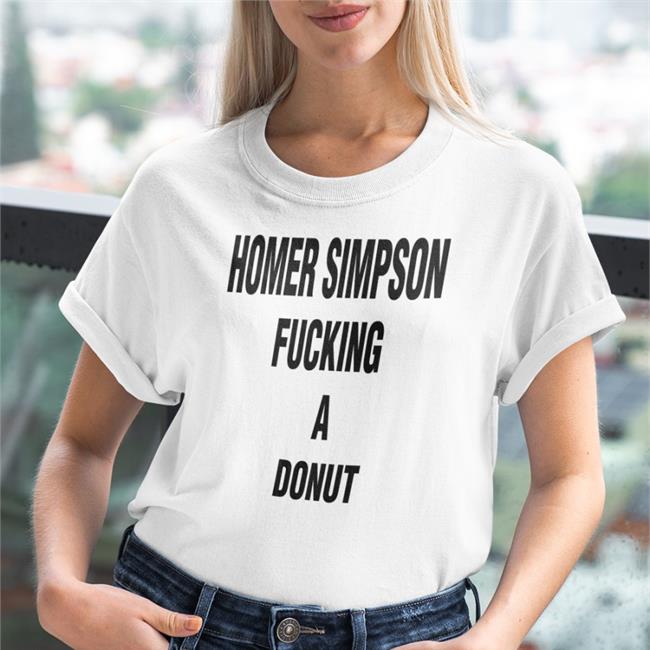 Shirts That Go Hard Homer Simpson Fucking A Donut Zip Up Hooded Sweatshirt