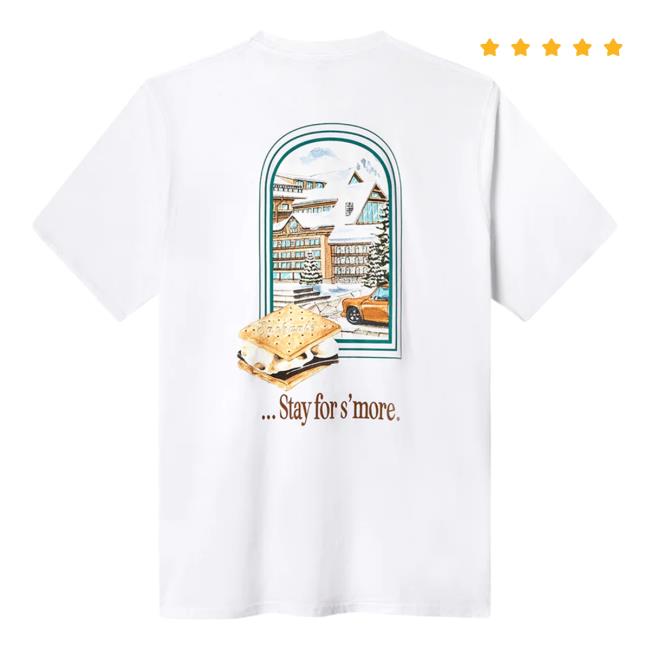 Official Daniel Ricciardo Merch Store Stay For S'more Hooded Sweatshirt White DanielRicciardo Shop