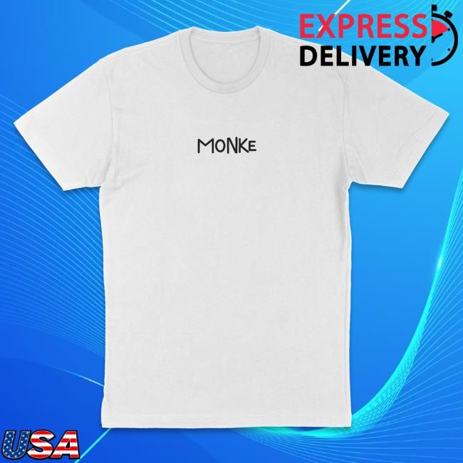 Official Monke Clothing Monke Embroidered Text Hoodie MonkeClothing