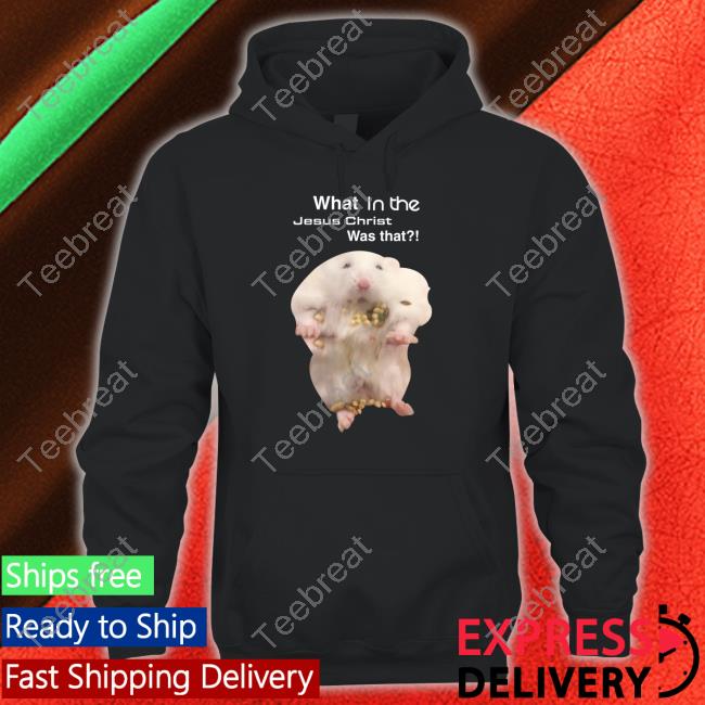 Hamster Jesus Christ Hooded Sweatshirt Peanus1ubber
