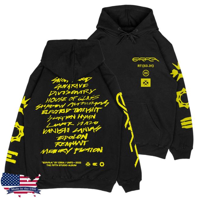 Official Erra Merch Erra Self Titled Pullover Hoodie