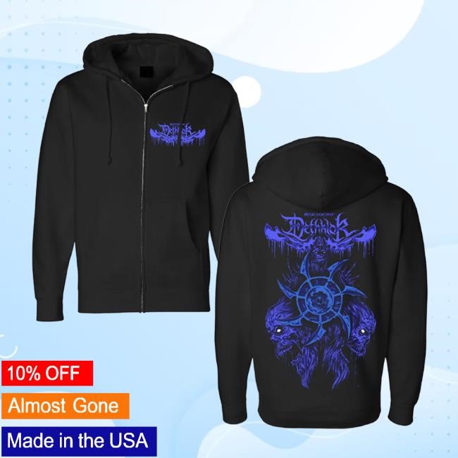 Dethklok Merch Riddick Blade Zip Hoodie Dethklok Official Store