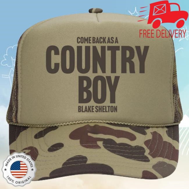Official Blake Shelton Clothing Shop Store Blake Shelton Country Boy Trucker Cap